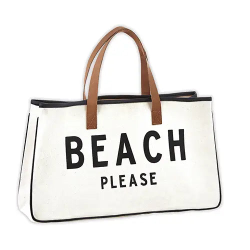 Denise Canvas Tote - Beach Bag