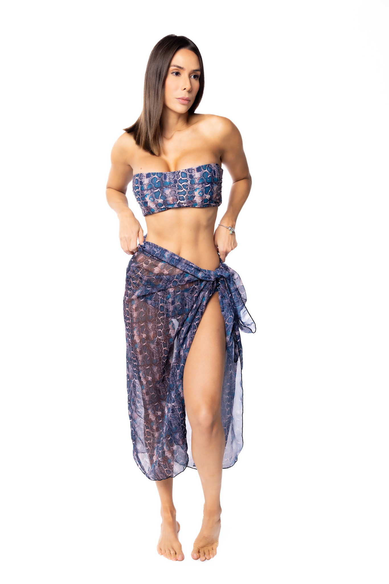 Kathy Long Sheer Sarong Wrap