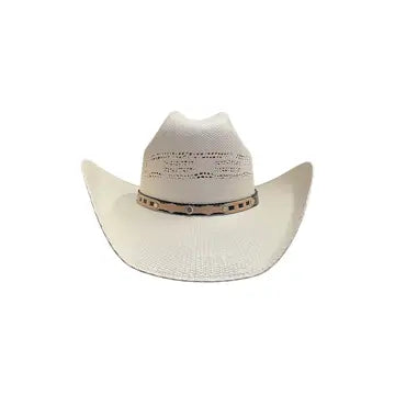 McMahon Ivory Straw Cattleman Cowboy Hat