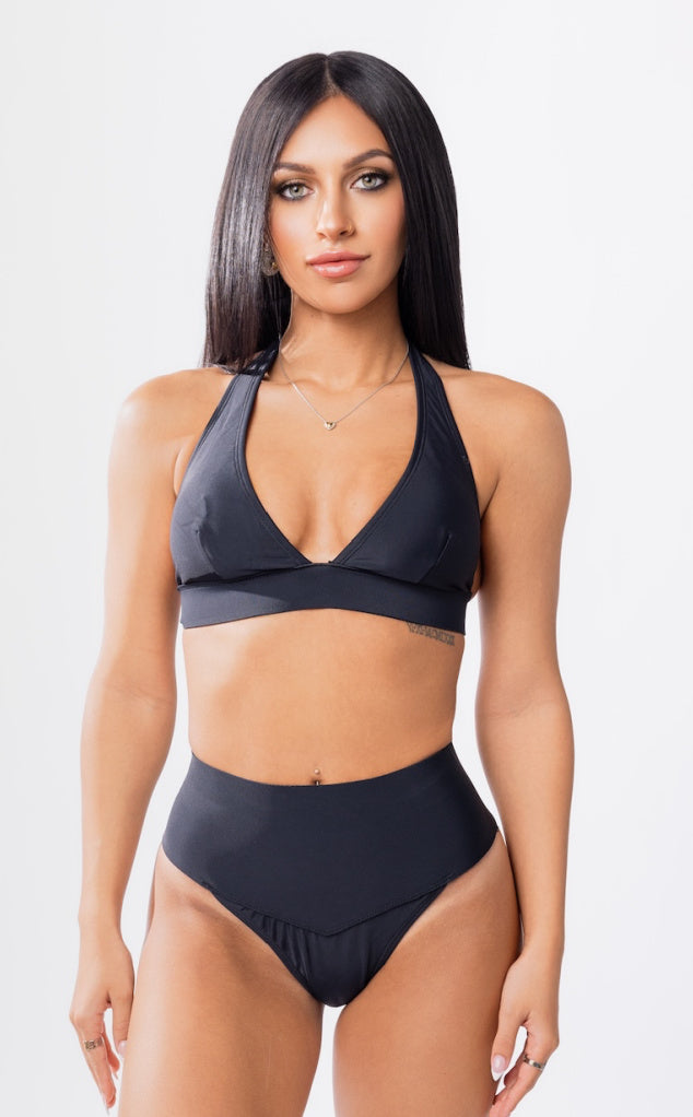 Hanalei Neoprene High Waist Tummy Control Swimsuit Bottom