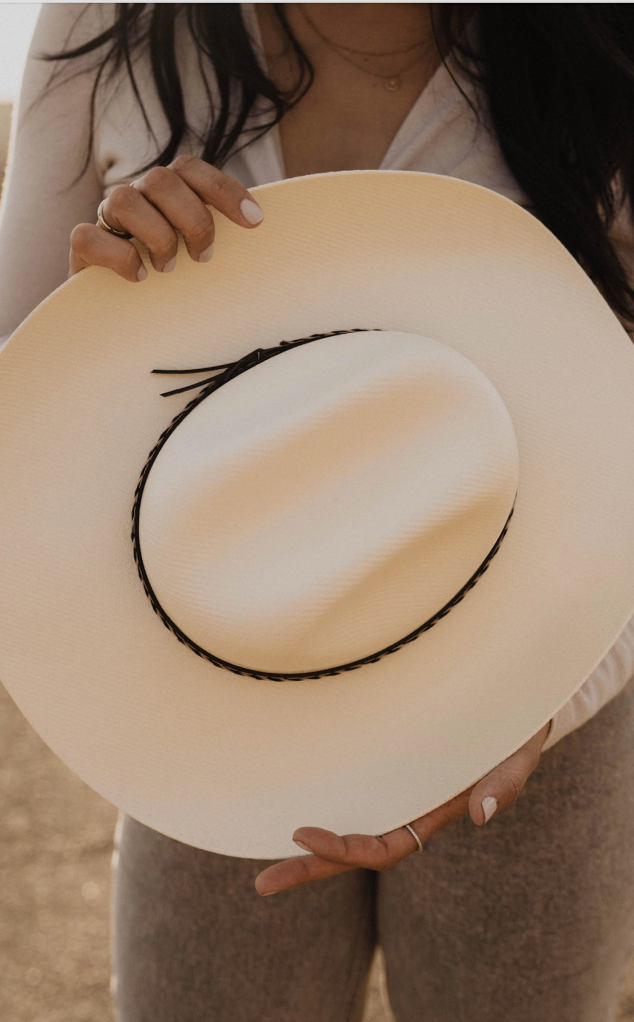 McMahon Ivory Straw Cattleman Cowboy Hat