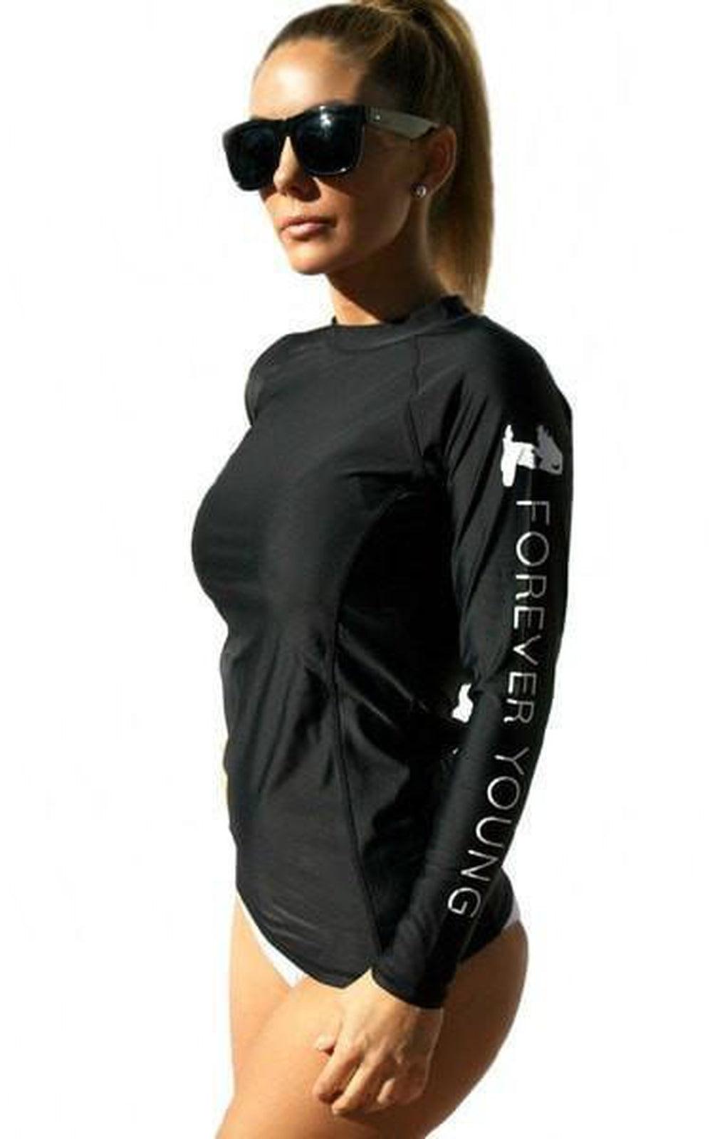 Rash Guard w/ Forever Young Logo-Surf Apparel-Forever Young Swimwear